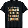 Wildflowers Library Bookish Cottagecore Flower Book Lover Unisex T-Shirt