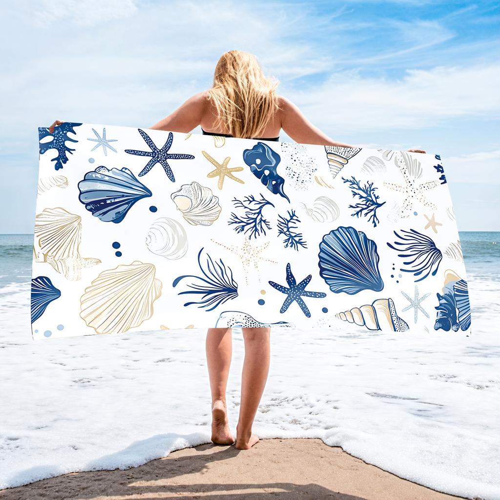 Microfiber Beach Towel Printed Beach Towel Absorbent Beach Towel