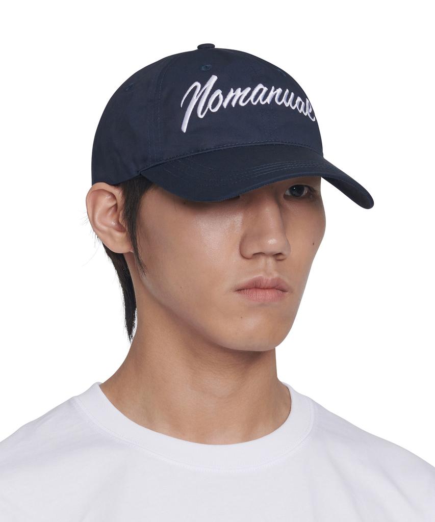 Nomaenyueol Calligraphy Ball Cap - Dark Navy