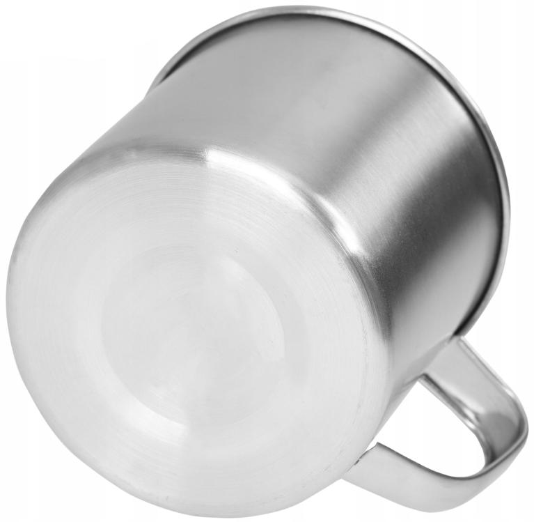 Grote stalen mok 10 CM Met handvat 620ml roestvrij staal