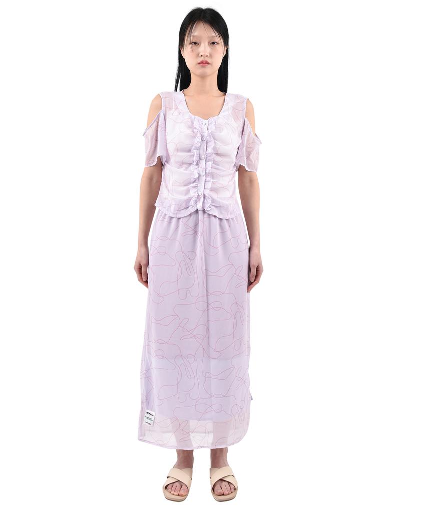 Catharsis Chiffon Long Skirt Lv_Free