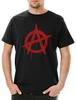 Anarchie Ein Vintage-Logo Herren-T-Shirt Rock Gothic Rocker Symbol Zeichen Punk Cyber