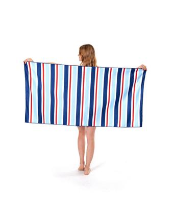 Microfiber Double-sided Velvet Beach Towel, Quick-drying, Non-stick Sand Swimming Beach Towel