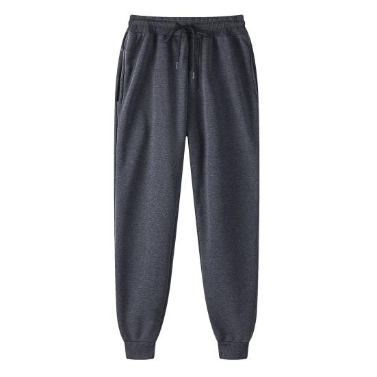 Women Sport Pants Drawstring Elastic Waist Loose Jogging Ankle-banded with Pockets Solid Color