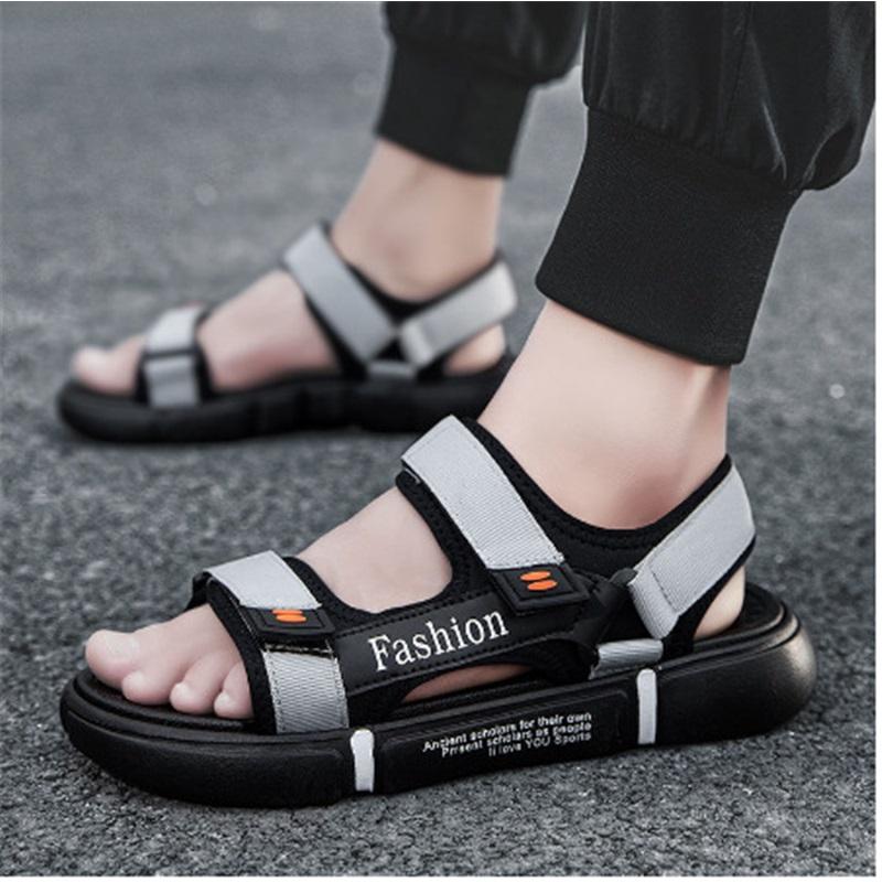 Summer Korean Version Of The Casual Trend Personalized Men's Shi Beach Slippers Sandals