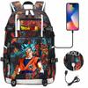 Sun Wukong USB-laddning Stor kapacitet Tonåringsstudent Ryggsäck Unisex Casual Reseryggsäck
