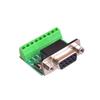 9Pin Screw DB9 Male Female Adapter To Terminal Block, 9 Core RS232 To RS485 Conversion Plug 9pin Solderless Connectors