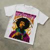 Jimi Hendrix Hip Hop Street Ανδρικό T-shirt Στυλ Harajuku Καλοκαιρινό Unisex Casual T-shirt