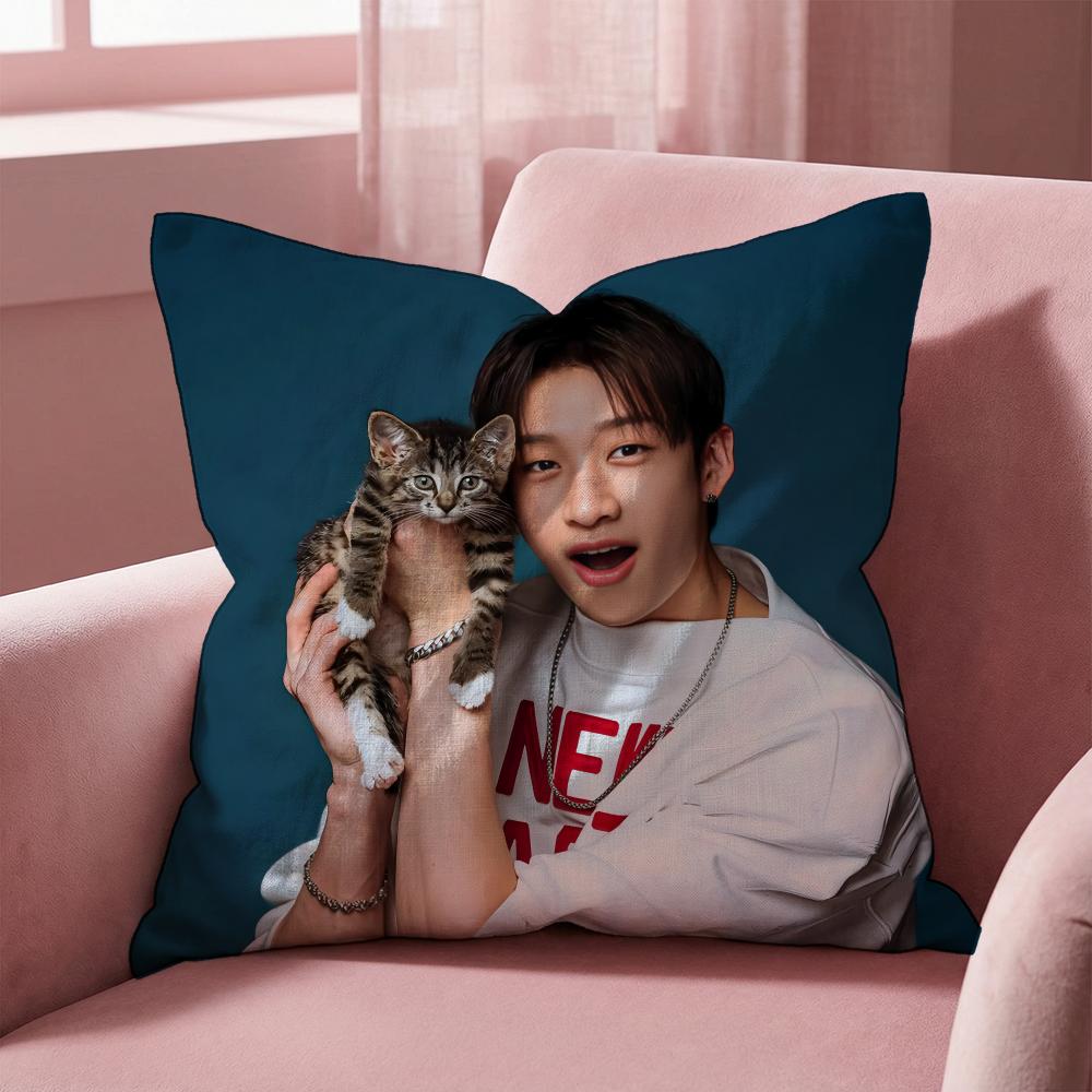 HEISS-KPOP B-Bang'S C-Chan'S Kissenbezug Mehrzweck-Kissenbezug für Zuhause & Auto - Wendbar, Weich & Langlebig für den täglichen Gebrauch
