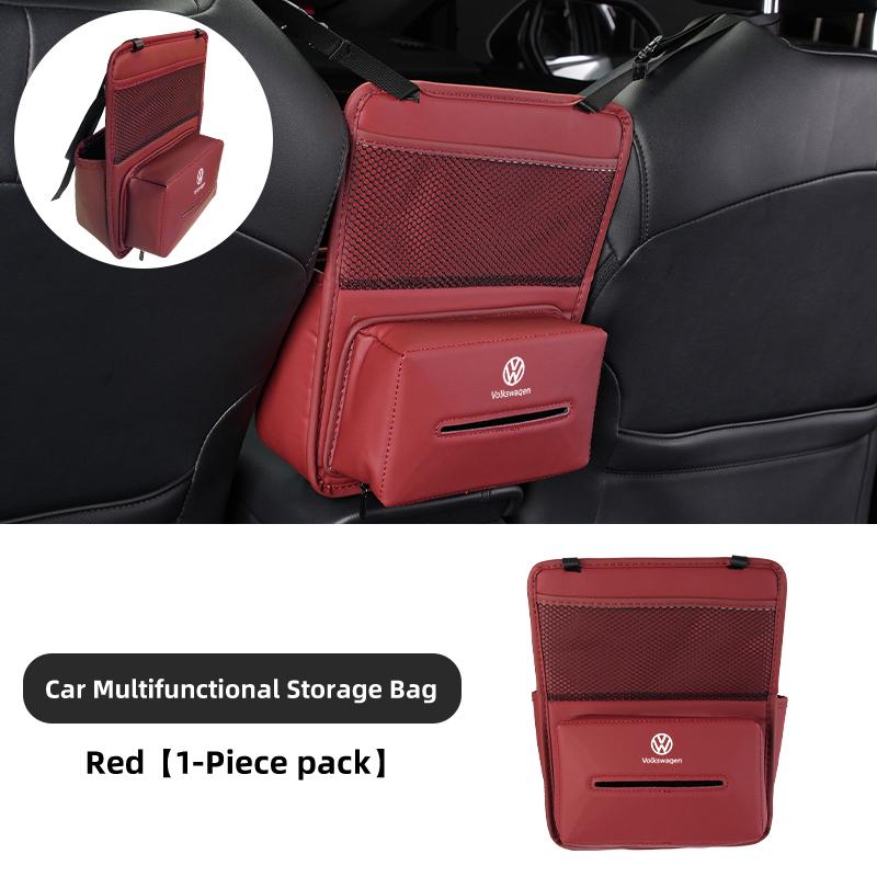 Car Seat Back Organizer Tissue Water Cup Holder Storage Pocket For Volkswagen VW Golf 4 5 6 7 Polo Jetta Sagitar Magotan Passat Ze2