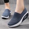 Knitted Mesh Women Platform Shoes Light Breathable Walking Shoes Fashion Air-cushion Casual Sports Shoes