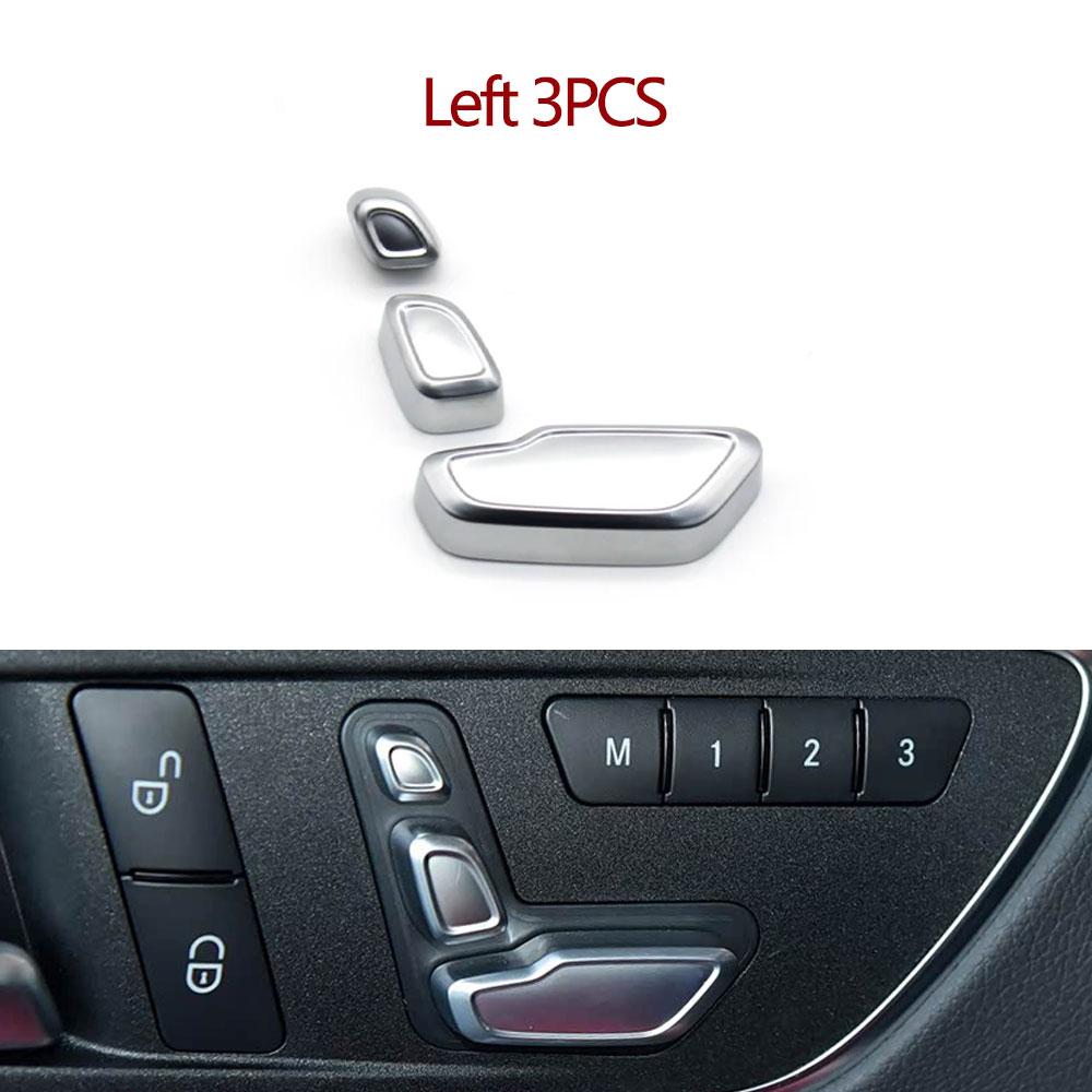 Car Front Seat Headrest Adjustment Switch Button Cover For Benz A B C E ML GL GLE GLK CLS W204 W207 W212 W166 X204 W218 W117
