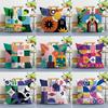 Colorful Geometric Print Decorative Pillowcase Bedroom Living Room Square Cushion Pillowcase