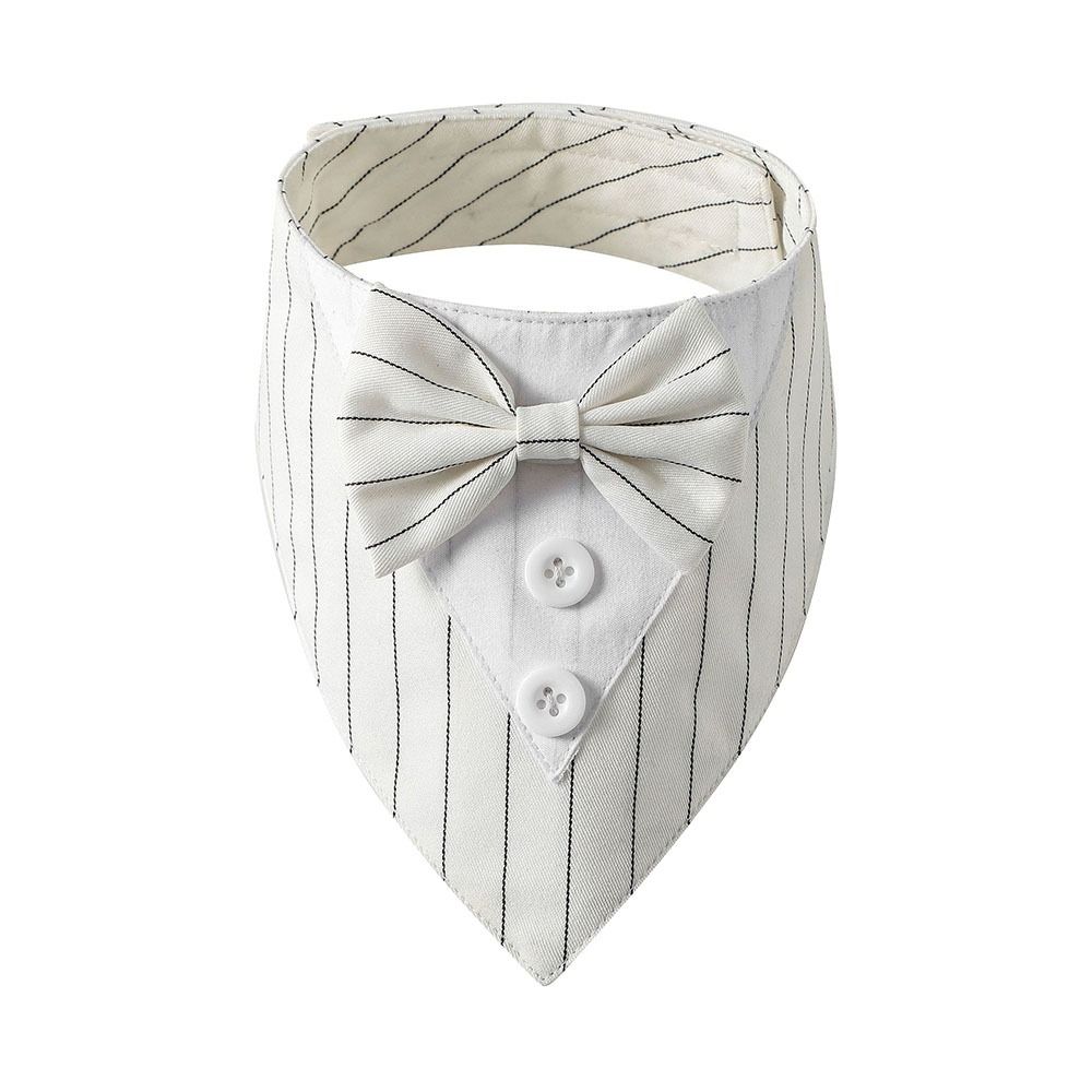Fashion Tuxedo Bow Ties Pet Accessories Dog Necktie Bow Tie Collar Pet Saliva Towel Formal Tie