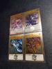 4pcs/set Diy Yu-gi-oh Self-made Card Collection Glass Flash Gilded Laser Flashs Anime Toy Gift Cartoon Kid Friendly Entertaining Fun Play Safe