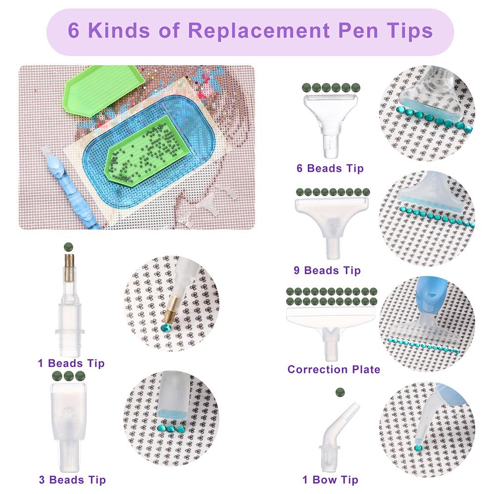 Beads Tray Resin Pens Point Drill Pen Resin Diamond Painting Pen Diamond Painting Glue Clay