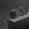 Men Square Retro Sunglasses UV400 Protection Double Beam Fashion Gradient Lenses Driving Shades Classic Eyewear