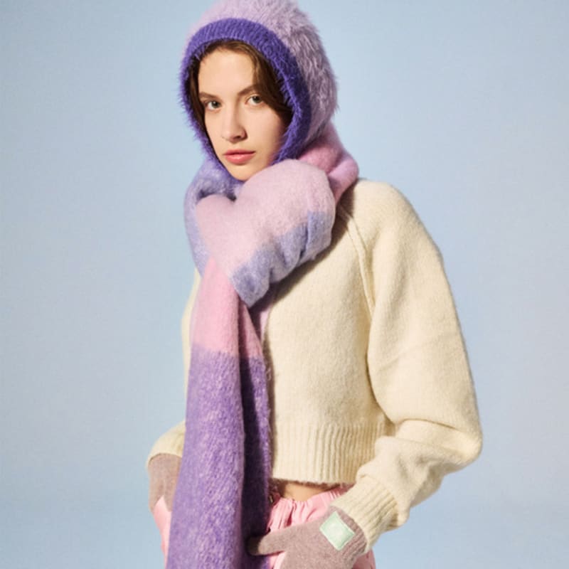 ETERNAL YOU Cuello Mohair Muffler 8 Types (choose 1)