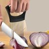 Stainless Steel Onion Cutter Holder Tomato Onion Slicer Slicer Tool Meat Tenderizing Vegetables Cutting Tool Kitchen Gadgets