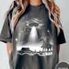Western UFO Comfort Colors® Shirt, Unisex Retro Vintage Cowboy T-Shirt, Alien T-Shirt, Western Oversized Graphic Tee, Trendy Western Shirt