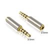 Mini Metal 3.5mm 2.5mm Female Jack Male To Headphone Audio Connector Adapter