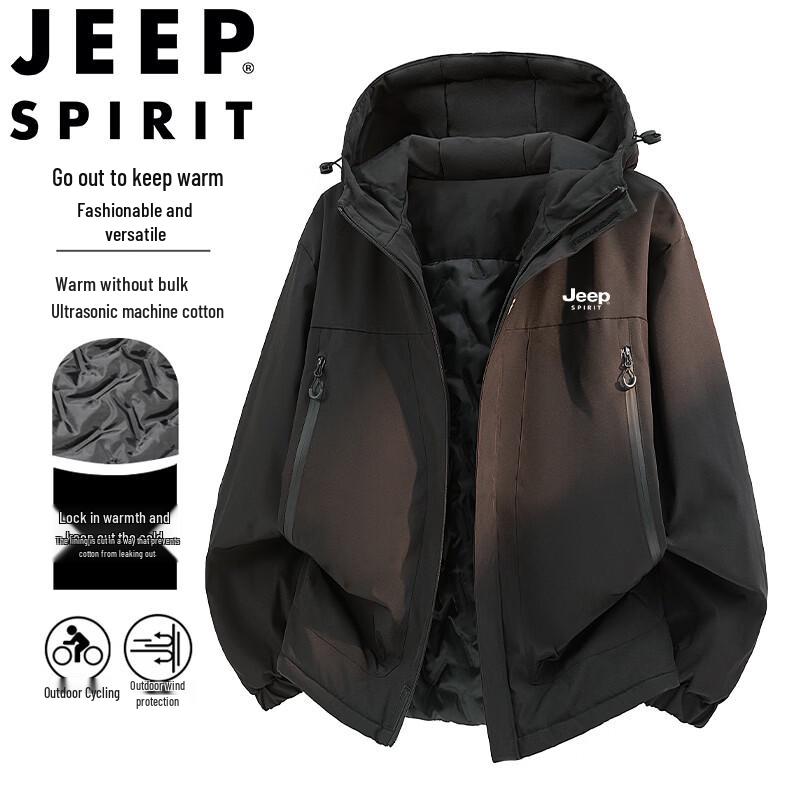 JEEP SPIRIT Men's Hooded Padded Winter Jacket