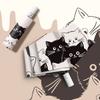 8-Bone Automatic Umbrella Weather and Rain Vinyl Black and White Cat Umbrella Cartoon Graffiti Cute Sun Umbrella Can Be Pictured