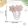 Fashion Beaded Detachable Tassel Flower Patch DIY Sewing Applique for Clothes Shoe Bag Craft Decor 1Pcs