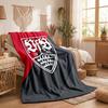 VfB Stuttgart Theme Fleece Blanket Cozy Soft Plush Blanket For Bedroom Couch Travel