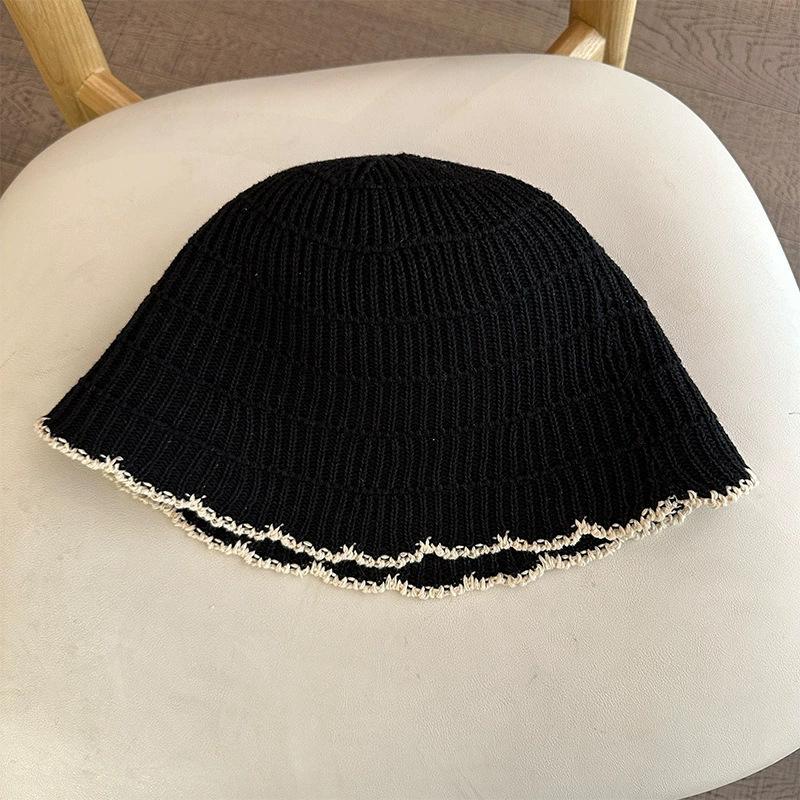 Hat women's bucket hat spring and summer hollow thin sun hat sunscreen sunshade bucket hat showing washbasin hat