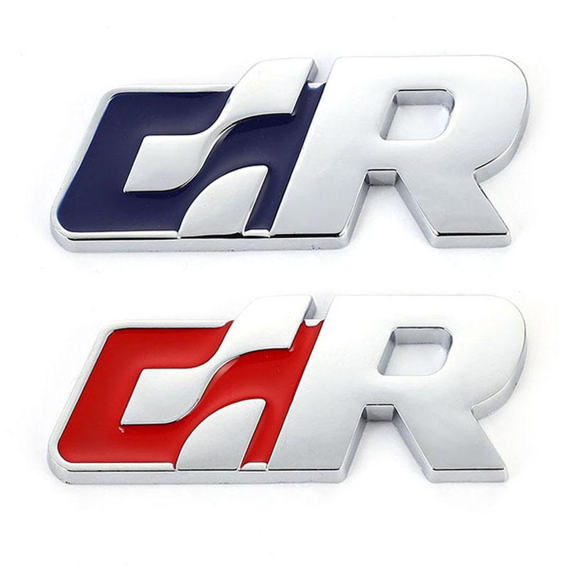 1Pc 3D Metal Car Side Fender Rear Trunk Emblem Badge Stickers Decals Front Hood Grille Badge