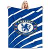 Blue Chelsea Football Club Logo Blanket for Living Room Decor  Blanket, Suitable for Use In the Bedroom, Living Room, On the Sofa