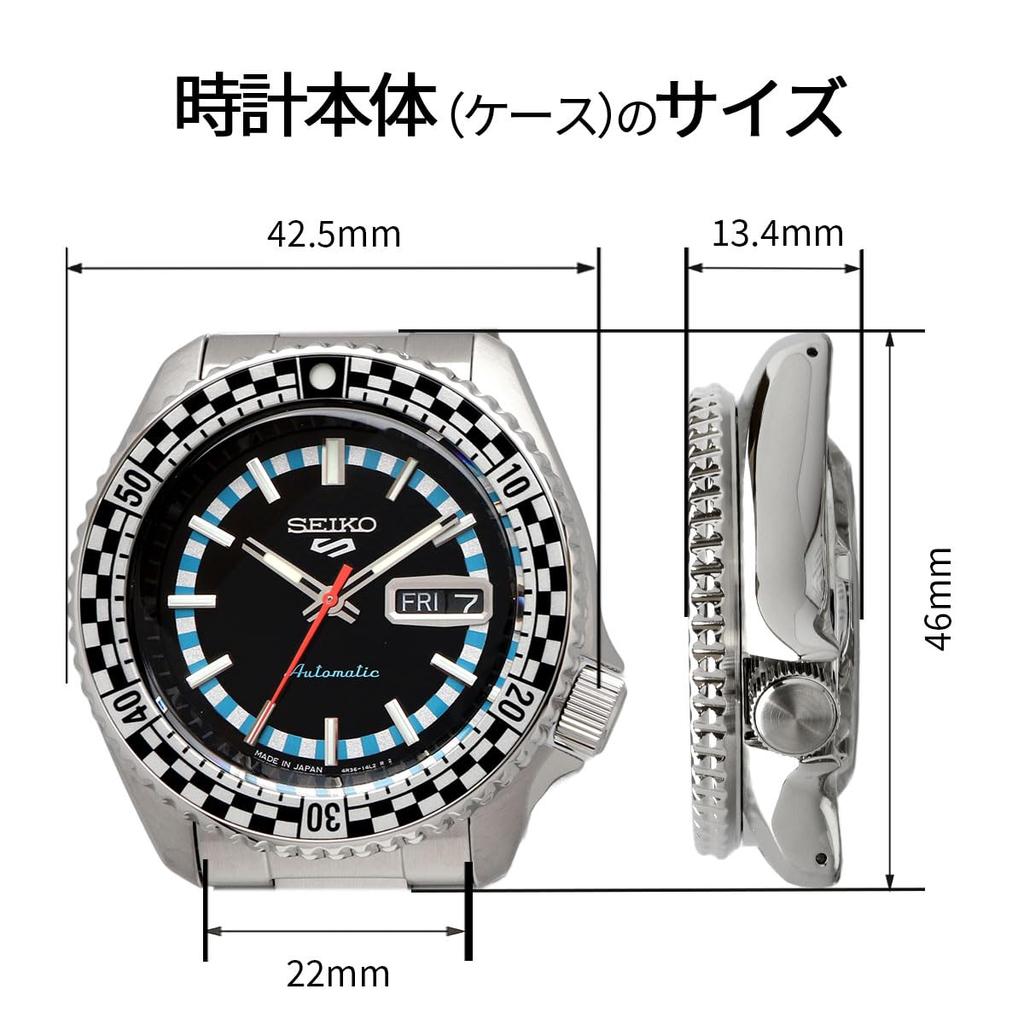 Seiko 5 SPORTS SKX Series Automatic Watch Made In Japan 2024 Special Edition SRPK67 Silver Black Dial Overseas Model [Seiko] Men's [Used]