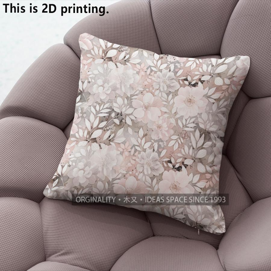 Housses de coussin florales roses Housse de coussin Convient pour canapé chambre voiture Housse de coussin