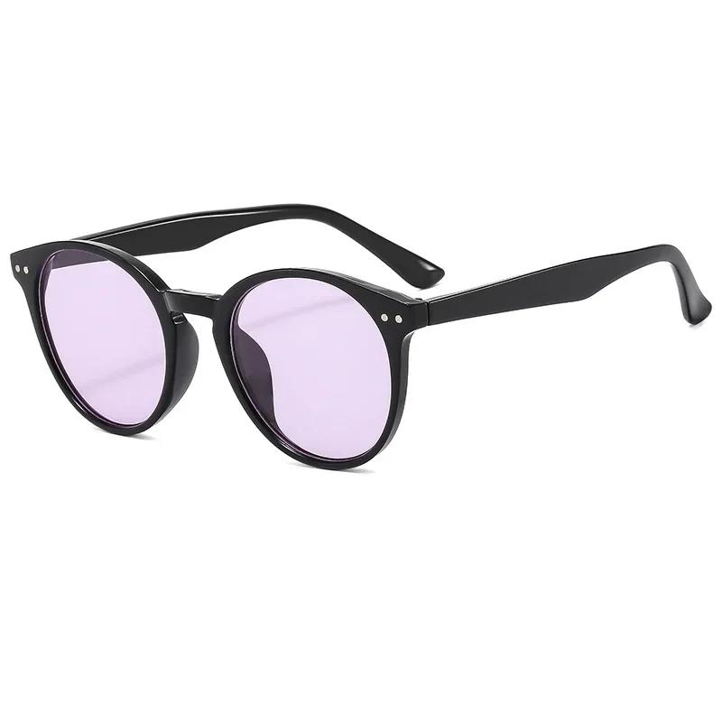Travel Stylish Stylish Elegant Sunglasses Male Female Designer Plain Retro Round Sun Eyewear Male Female Sun Eyewear