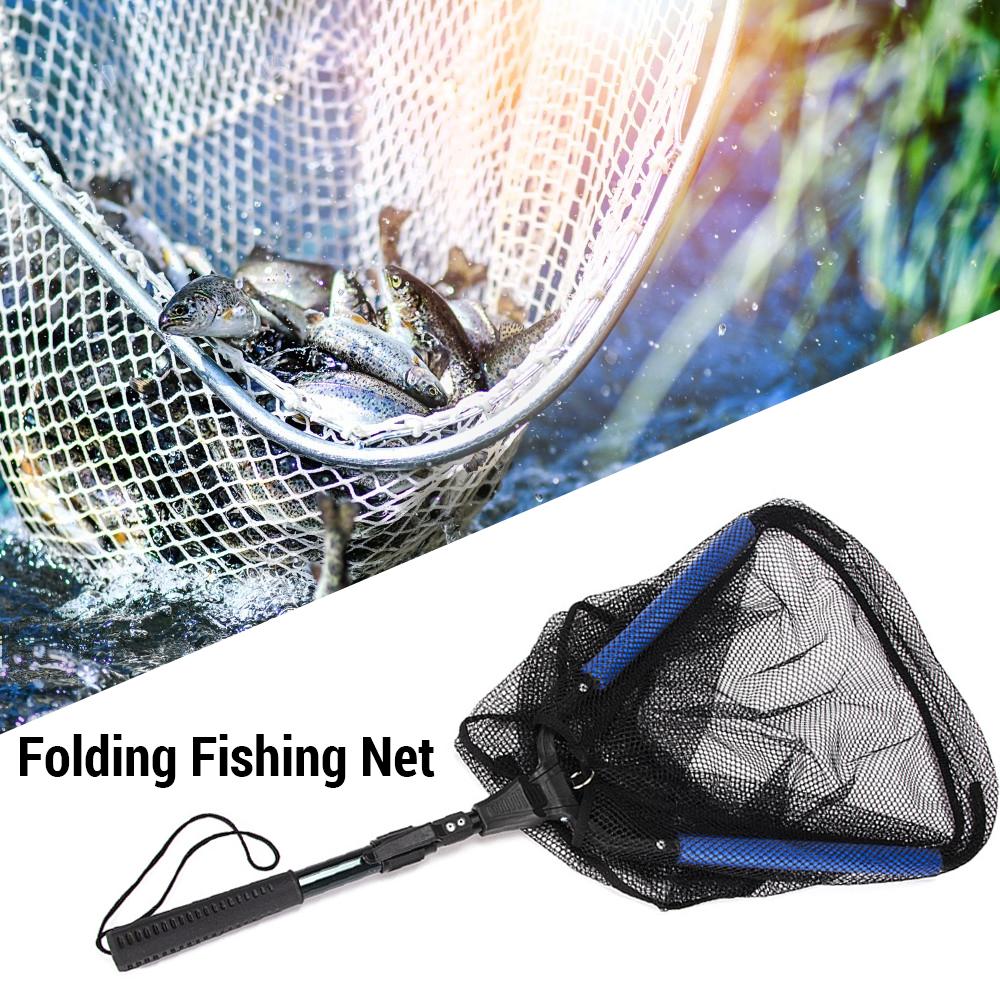 Floating folding telescopic landing net telescopic fishing net fishing landing net