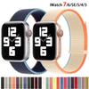 Nylonband für Apple Watch Band 8 7 SE 6 5 4 Ultra 49 mm 40 mm 44 mm 45 mm 41 mm Zubehörarmband für iWatch Serie 3 2 38 mm 42 mm
