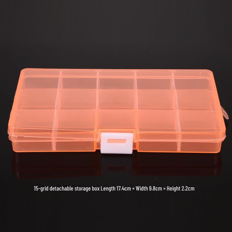 Multifunctional Clear Plastic Storage Box for Jewelry and Accessories