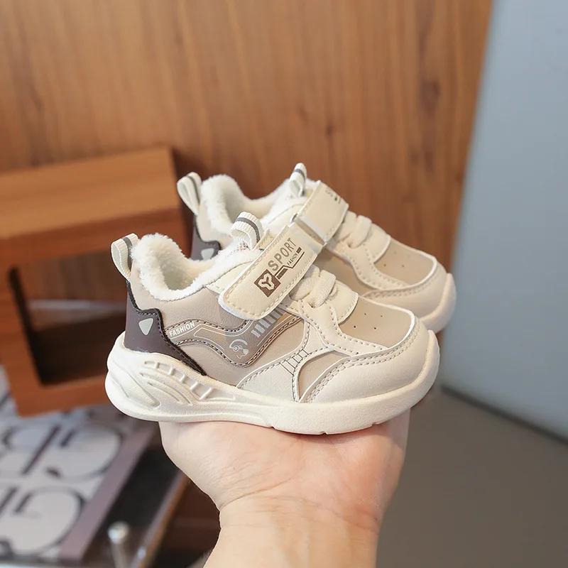2024 New Baby Shoe Child Sneakers for Newborn Baby Toddler Shoes Fashion Antiskid Casual Shoes Waterproof Cotton Leather Shoes