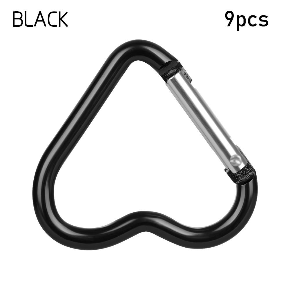 Accessories Water Bottle Hanging Keyring Hook Aluminum Carabiner Keychain Clip Heart-shaped Buckles