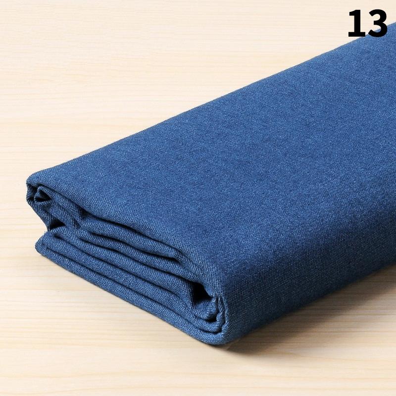 50x145cm Dünner / Dicker Stretch Baumwoll-Denimstoff Retro-Stil Gewaschener Weicher Denimstoff Für DIY Röcke Mantel Hosen Nähmaterial