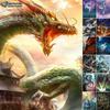 5D Diamond Painting Full Diamond Chinese Dragon Diamond Painting Handmade Diy Diamond Mosaic Painting Home Decoration