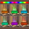 Diffuseur d'air Humidificateur Diffuseur d'arômes Huile essentielle Cheminée 7 Couleurs Lumière Flamme Feu Arrêt Automatique pour Maison Chambre Pièce Bureau