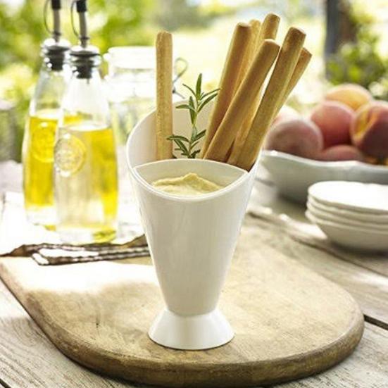 French Fries Shelf Holder Assorted Sauce Chips Snack Cone Dip Cup Tableware