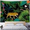 Tropical Plant Art Tapestry, Bedroom Wall Decoration, Living Room, Dormitory Wall Hanging, Bohemian Room Aesthetic Tapestry