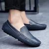 Fashion Leather Breathable Mocasines Casual Loafers Leather Shoes For Men Slip On Formal Italian Driving Flat Chaussure Homme Large Size