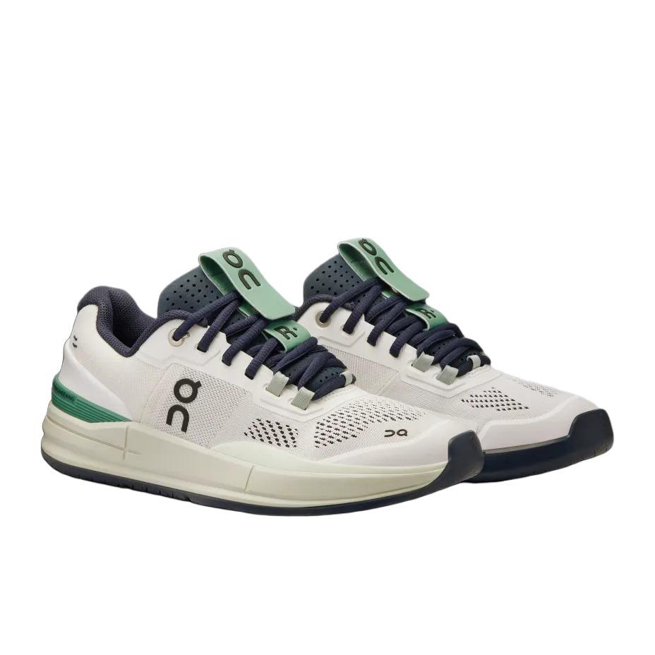 On The Roger Pro Low Top Tennis Shoes Women's White Green 48.97774