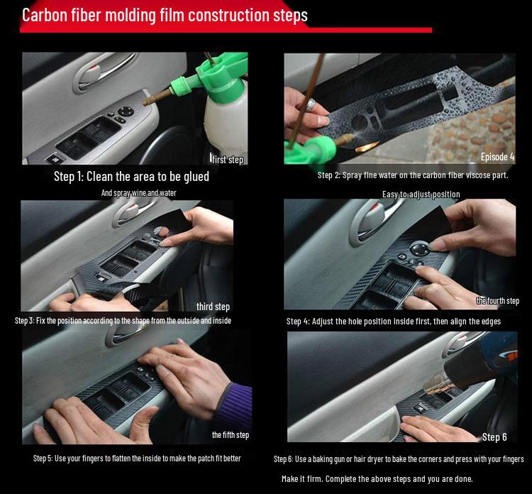 2015-18 New Cruze Interior Carbon Fiber Gear Shift Protective Film