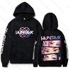 Harajuku Kpop Demon Hunters Bluza z kapturem z grafiką Mira Rumi Zoey Huntrix Nadruk Pulower z kapturem Mężczyzna Kobieta Prezent dla fanów Casualowa bluza
