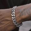 Handmade Titanium Steel Cuban Bracelet - Durable, Trendy, Hip-Hop Style for Men